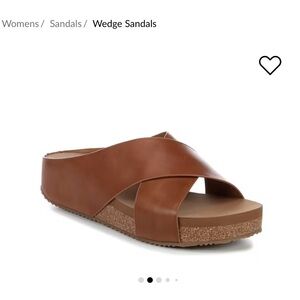 Volatile Brown Slide Sandals
